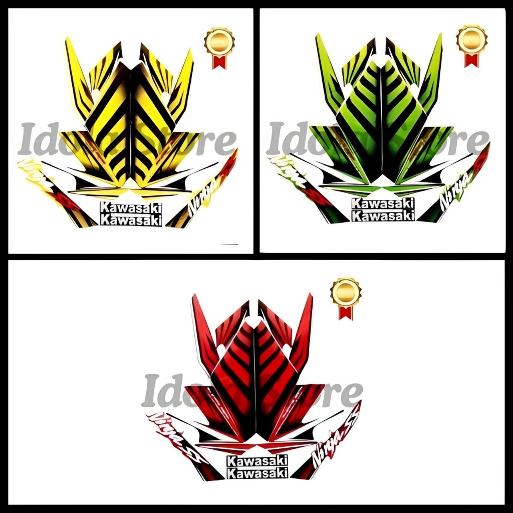 STIKER STRIPING STANDART KAWASAKI NINJA SS 2014 - STICKER STANDAR KAWASAKI NINJA SS 2014 BERKUALITAS