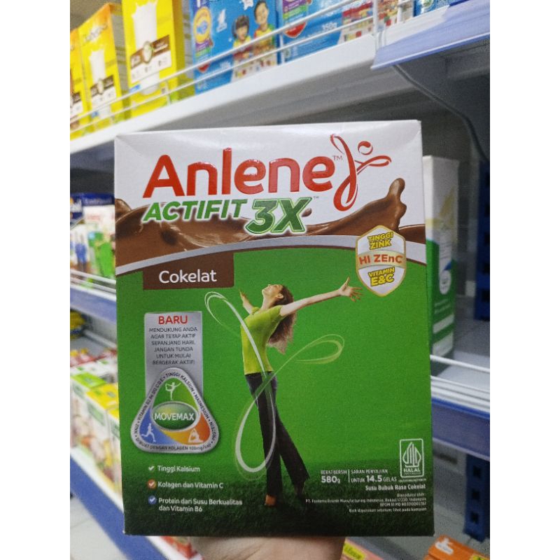 

SUSU ANLENE ACTIFIT 3X rasa VANILA/COKELAT