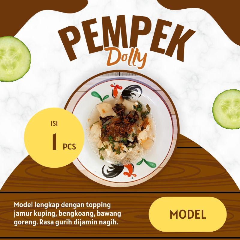 

Model palembang dengan topping yang lengkap