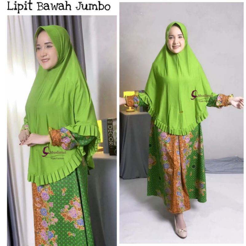 jilbab muslimat nu jumbo Lipit bawah