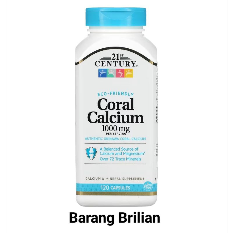 21st Century Coral Calcium 1000 mg* 120 Capsules