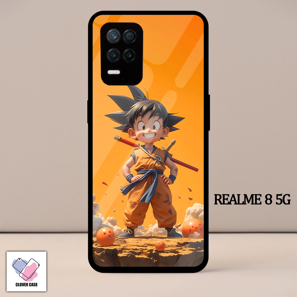 [AM87]  Case Glossy Case | REALME 8 5G | CASE KEKINIAN LUCU |  Casing Hp Kilau Motif DRAGONBAL