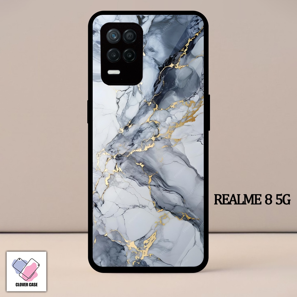 [TH69]  Case Glossy Case | REALME 8 5G | CASE KEKINIAN LUCU |  Casing Hp Kilau Motif AESTETIK