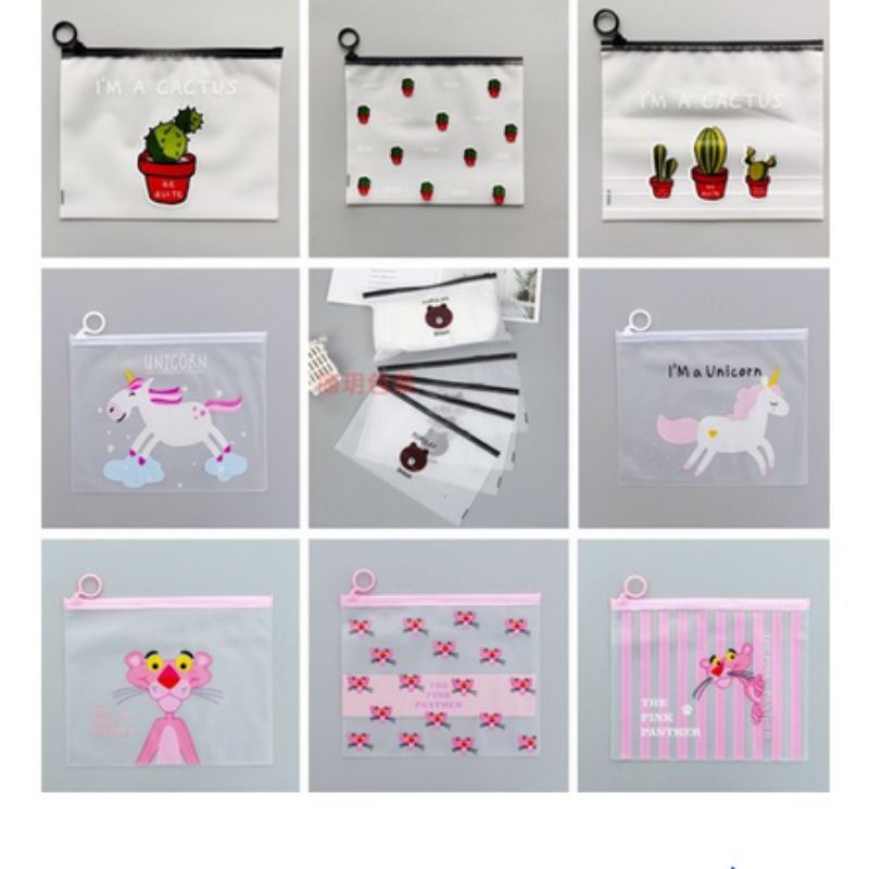 

zipper bag/zipper lock tempat pensil