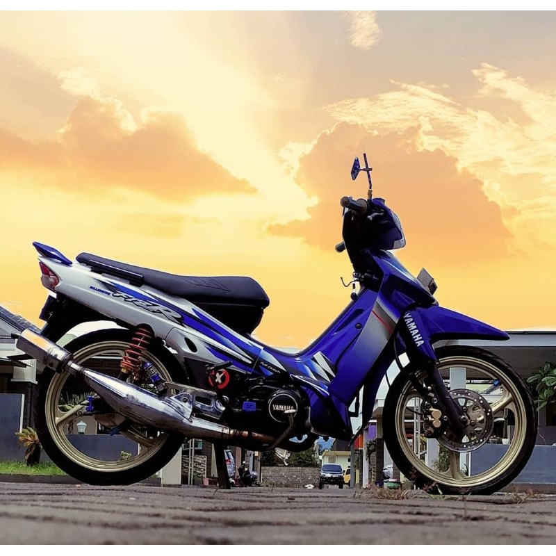 Striping Lis Sticker Standar Ori Yamaha FIZ R Milenium Biru Striping FIZR MILENIUM