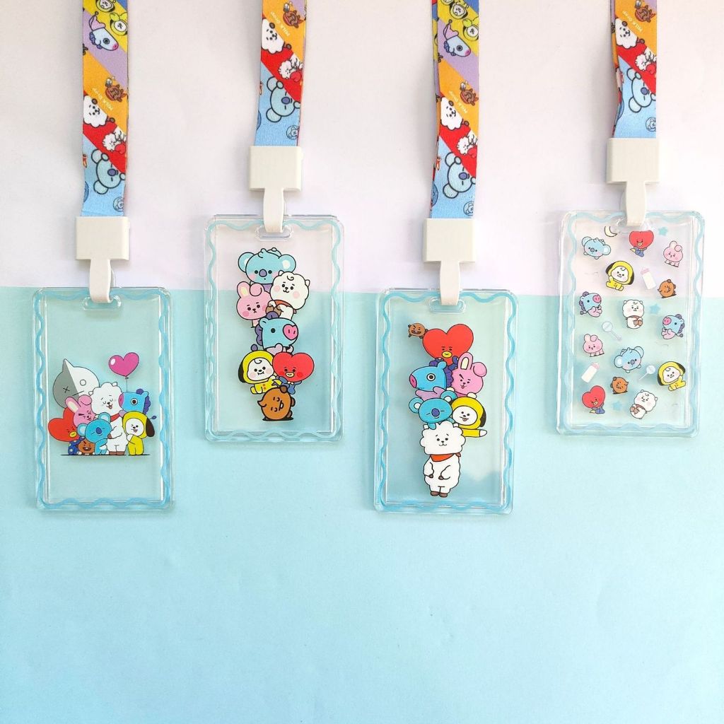 

Name tag karakter BT21 / card holder / lanyard / photocard army bts