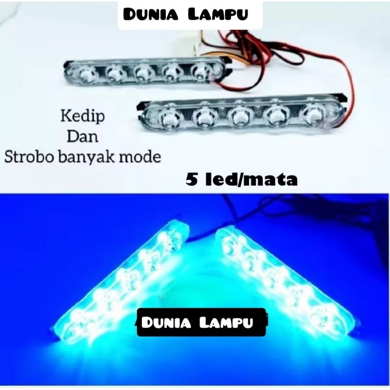 LAMPU KOLONG BAR LED 4.5 DAN 6 MATA MODEL TEMPEL WARNA BIRU DC-12V PLASMA LED KOLONG 3272 UNIVERSAL 