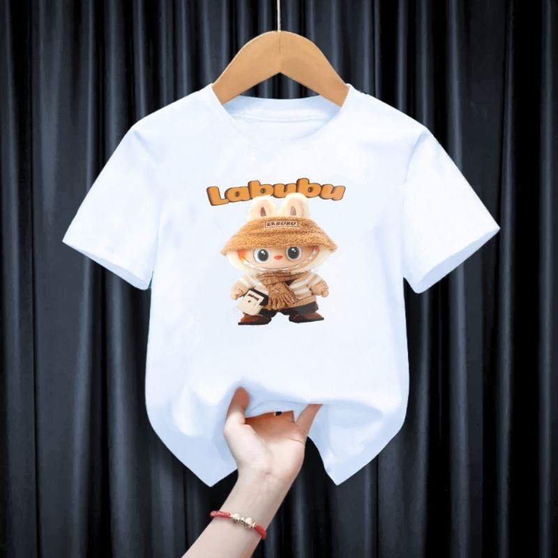 Kaos Distro/Kaos Anak Cewek Cowok Labubu 1-12 Tahun