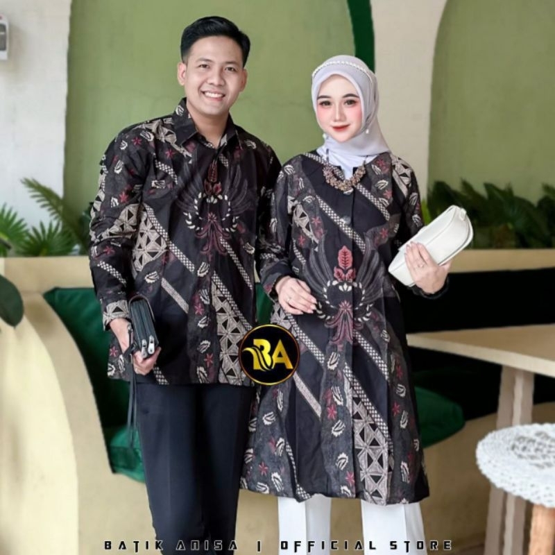 Couple Tunik Sayap Garuda Fashion Batik Modern