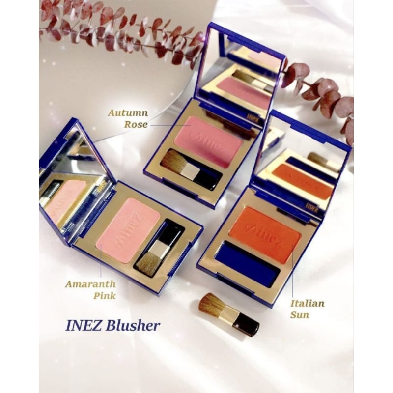 INEZ BLUSHER ANTI UV /INEZ BLUSH ON WATERPROFF/ ITALIAN SUN/ AMARANT PINK/ AUTUMN ROSE /MODEST BLUSH