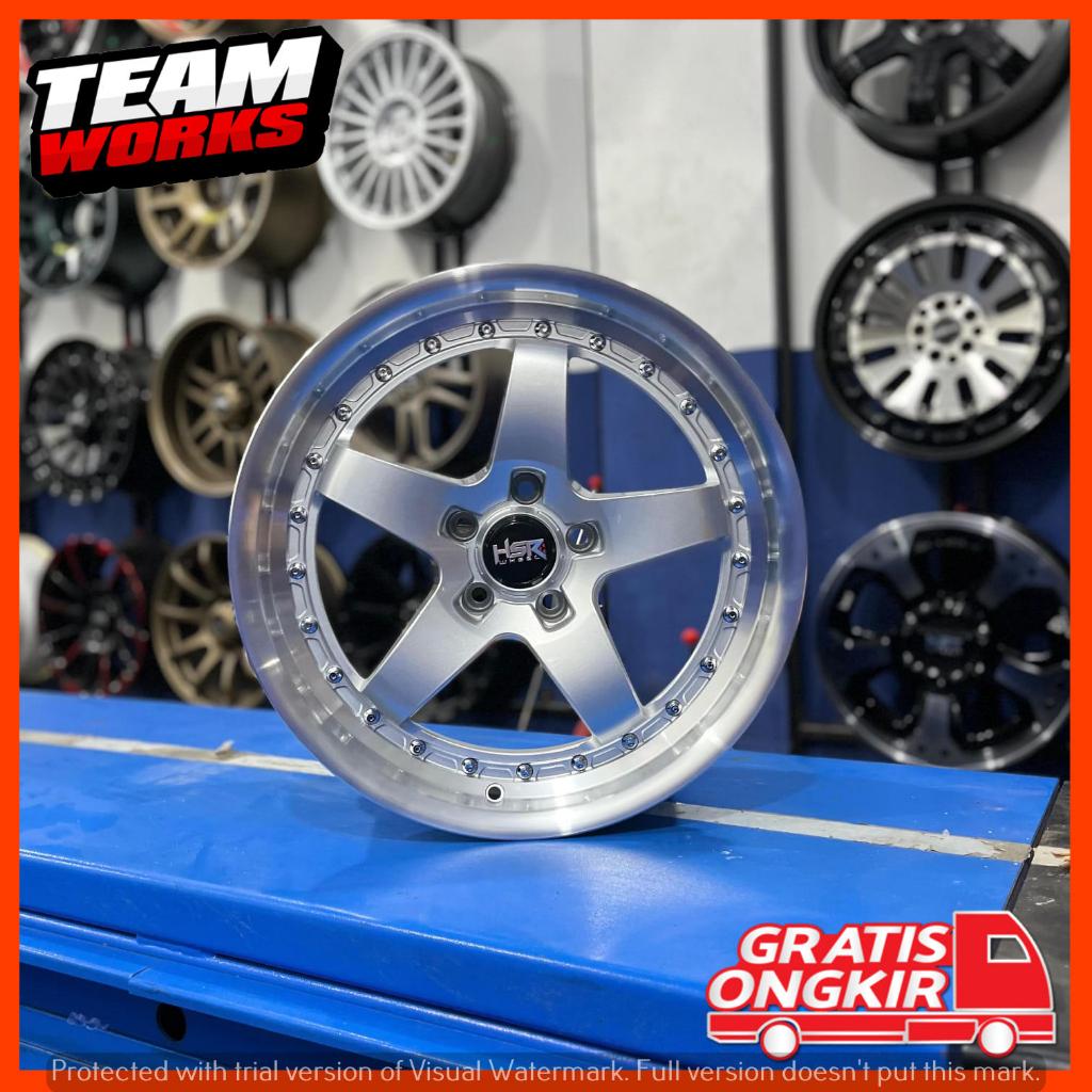 VELG RACING CELONG RING 18 HSR BOB SILVER CHROME LUBANG 5 ET40/38 MOBIL HRV CIVIC XPANDER R18