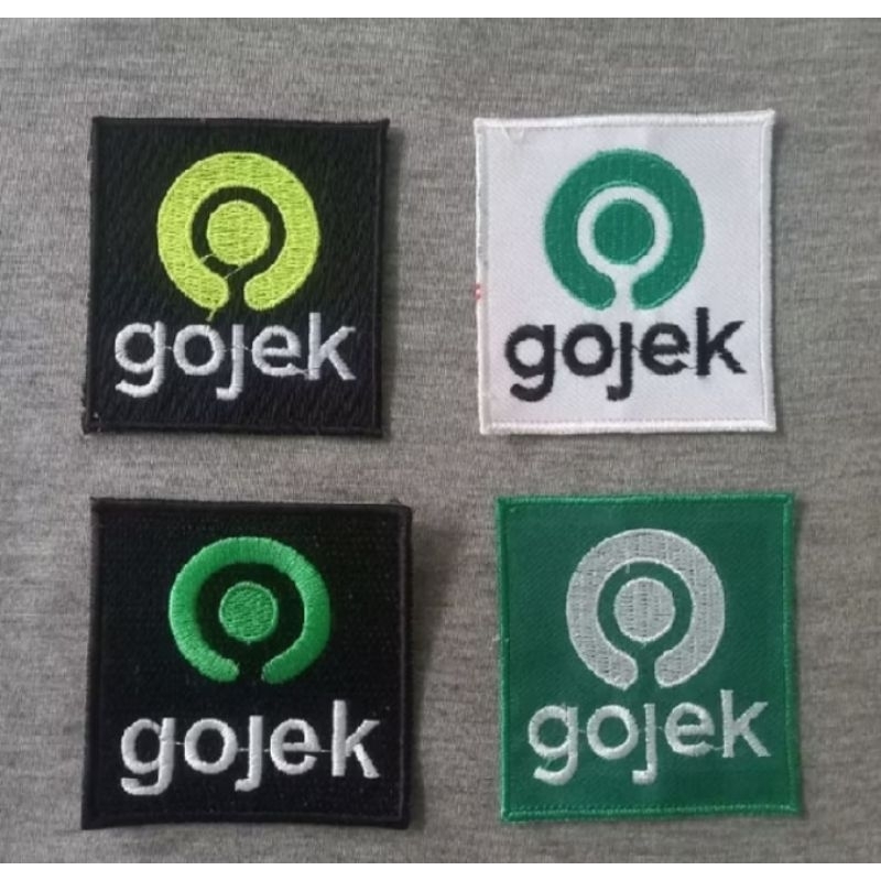 Emblem Logo Bordir Gojek Dada Pengemudi Online Logo Gojek Bordir komputer