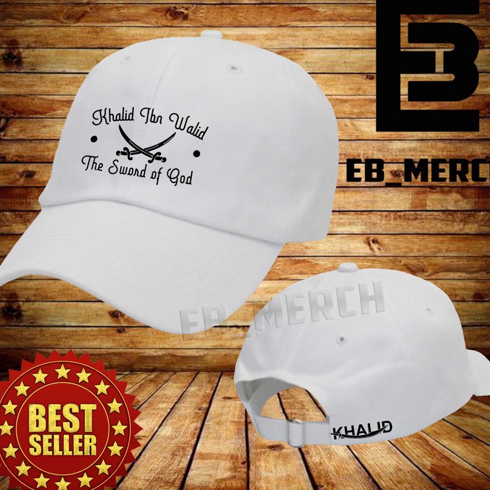 Ready Hari Ini  Import Quality Topi BASEBALL KHALID BIN WALID Pria  Wanita EBMERCH