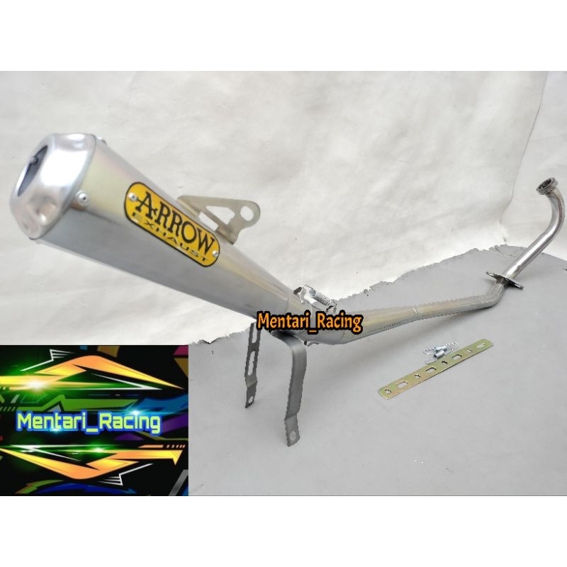 KNALPOT RACING ARROW EXSHAUST UNTUK MOTOR JUPITER MX OLD, JUPITER MXNEW, SATRIA FU KARBU DAN INJEKSI