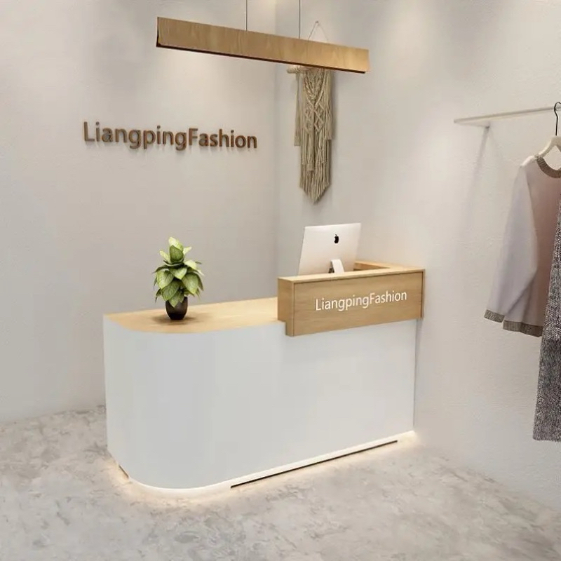 meja resepsionis minimalis