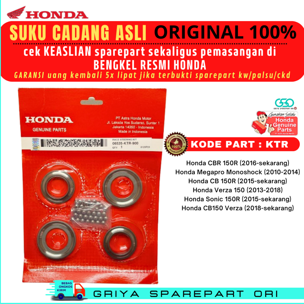 Komstir CBR 150 Original Honda CB150R OLD CB 150R LED Komstir kones Megapro new Ori AHM Komstir Verz