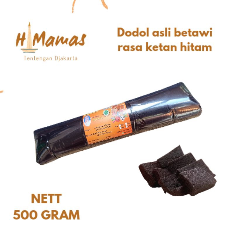 

Hj Mamas - Dodol Gulung Besar Ketan Hitam 500gr