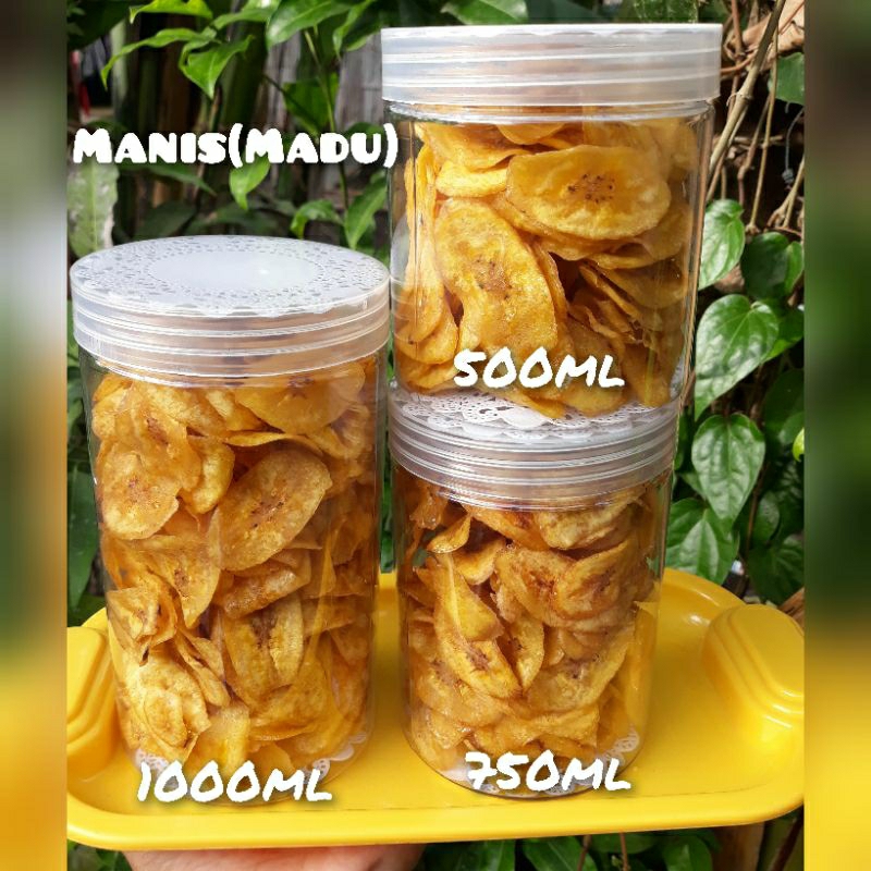 

kripik pisang manis madu enak kriuk 500ml