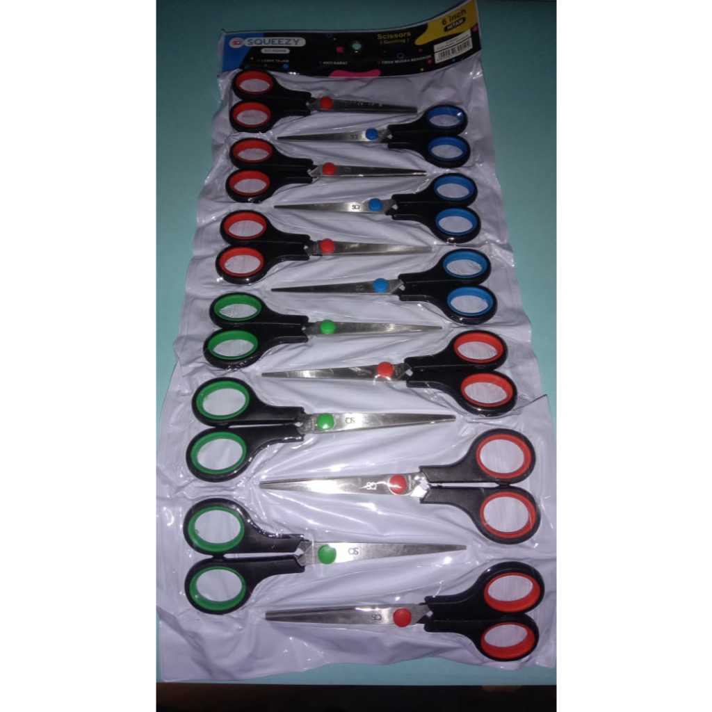 

Gunting Squeezy Renceng SC-SQ04B / SC-SQ06B