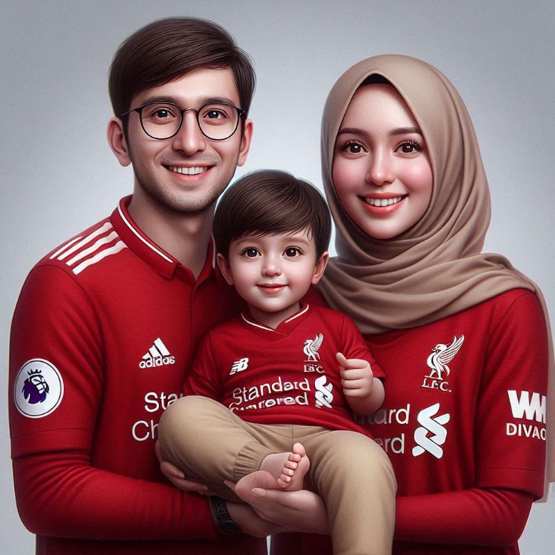 Desain karikatur Keluarga