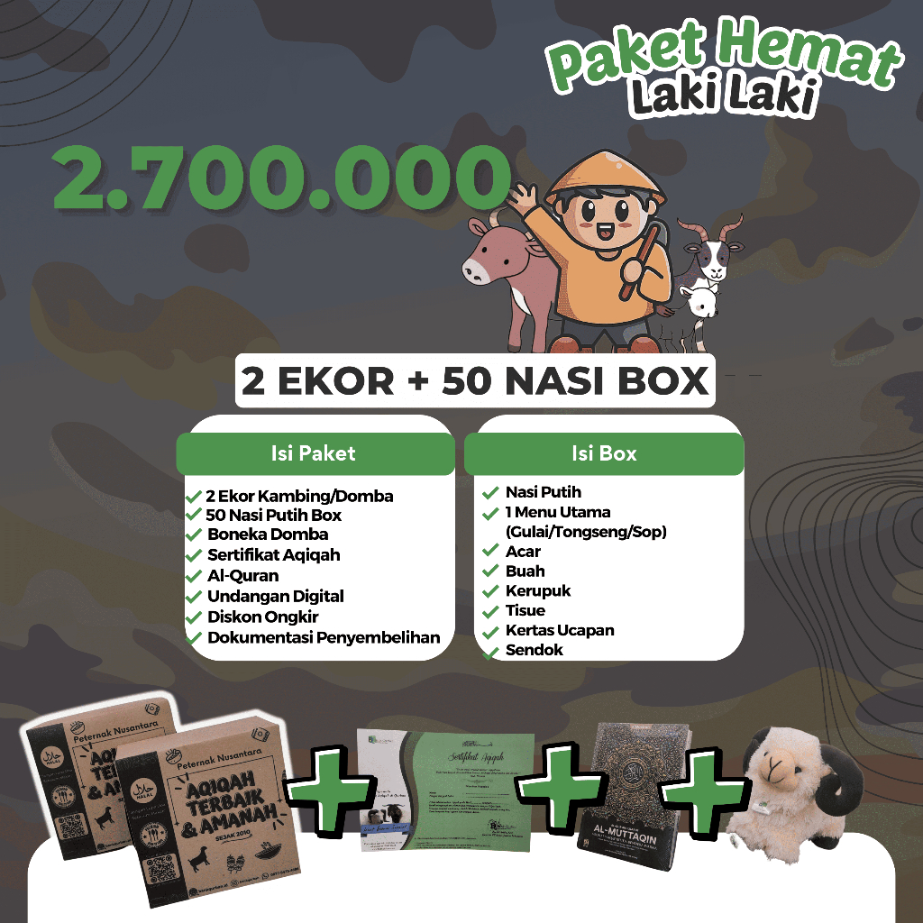 

Paket Aqiqah Laki-laki Hemat