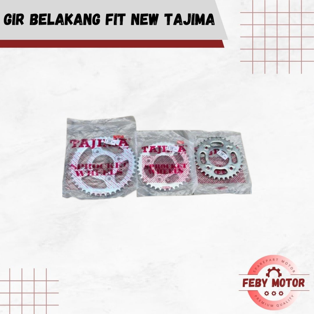 TAJIMA Gear Belakang Fit New || Gir Gear Bagian Belakang Fit New Supra Fit New