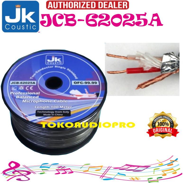 Kabel Jk Coustic JCB62025a Kabel Audio Microphone Kabel Audio Jk Coustic JCB-62025A