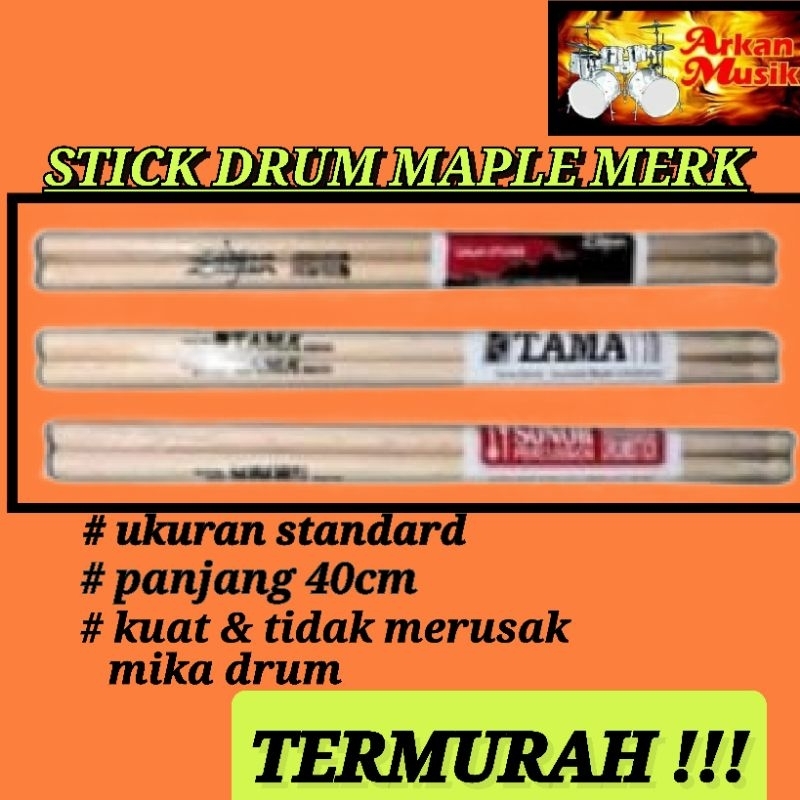 tama stick drum kayu maple