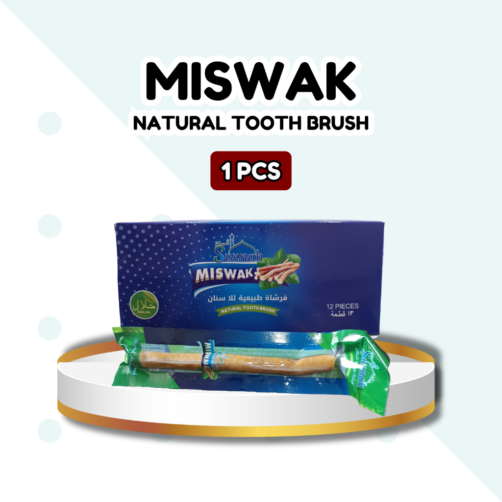 Siwak 1Pcs Miswak Original Kayu Siwak Premium Al Hijazi Siwak Sunnah Pemutih Gigi Siwak Asli Sewak