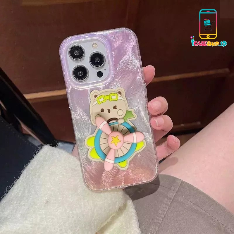 SSP006 SOFTCASE CASE 3D CUTE SPINER BEAR UNTUK XIAOMI REDMI A1 A2 A3 A5 5A 6A 8 8A 9A 9C 9T 10 10C 1