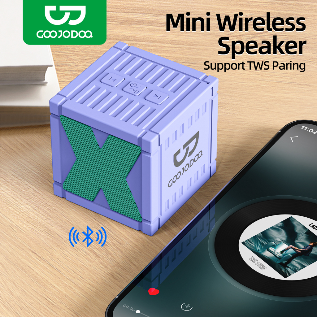 GOOJODOQ Speakar Mini Wireless Bluetooth | Portable Speaker Small Speaker Design