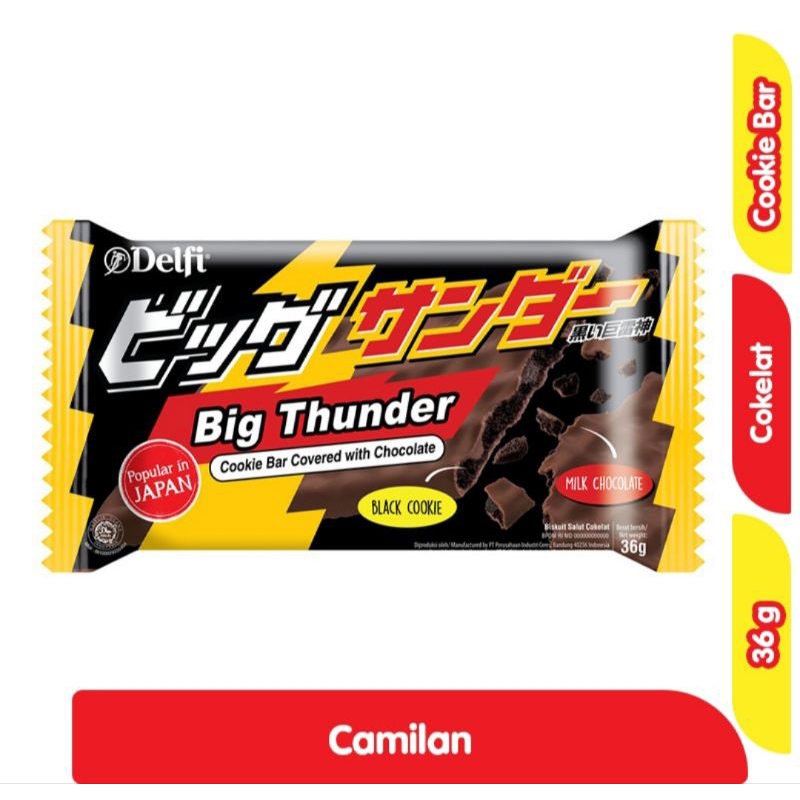 

Delfi Big Thunder Cookie Bar Chocolate 36 g