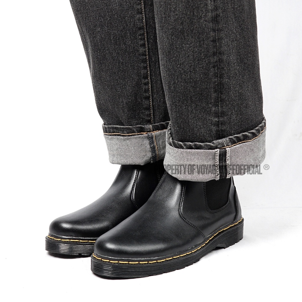 PROMO VOYAGSTUFFOFFICIAL - XAVIOR SEPATU BOOTS PRIA HITAM