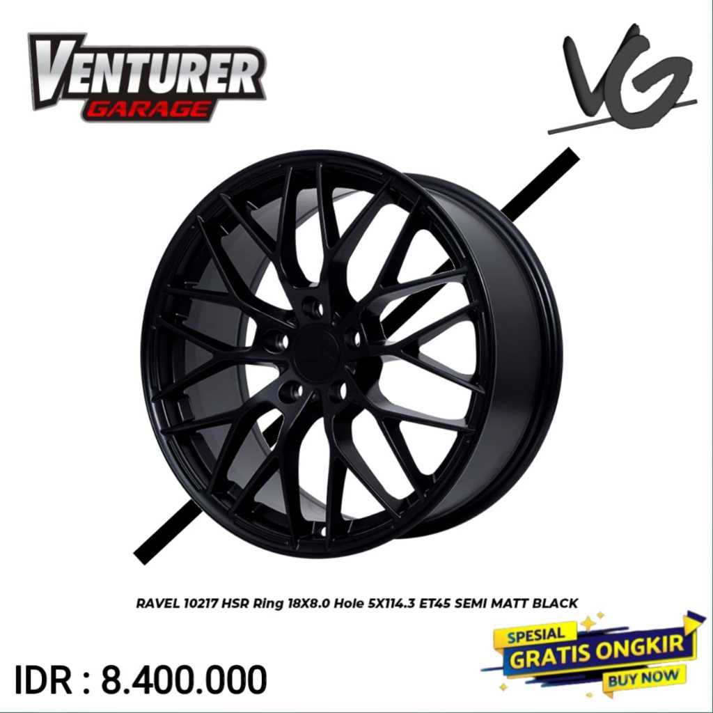 Pelek modifikasi murah ring 18 velg mobil innova x pander hrv alphard HSR ravel surabaya