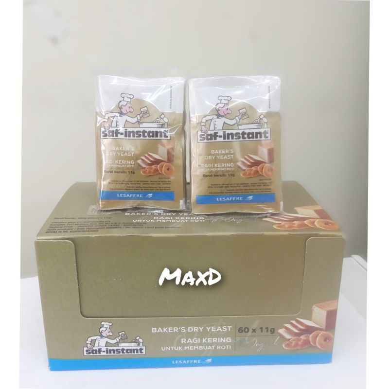 

Saf Instant Ragi Kering Sachet (11g×4 Pcs ) 1 Box Isi 15 Bks