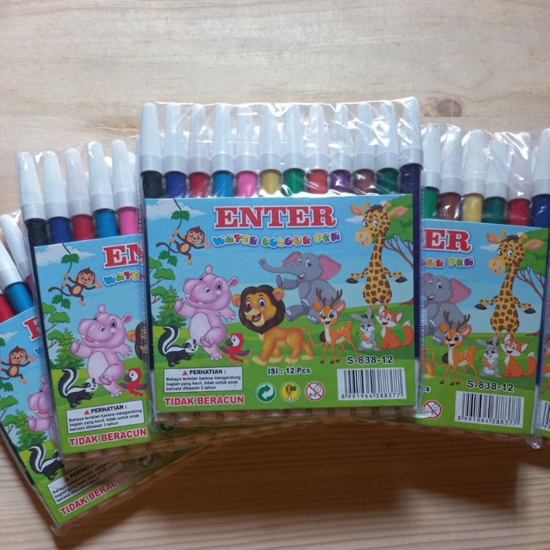

Spidol Warna Water Colour Pen 12 Warna