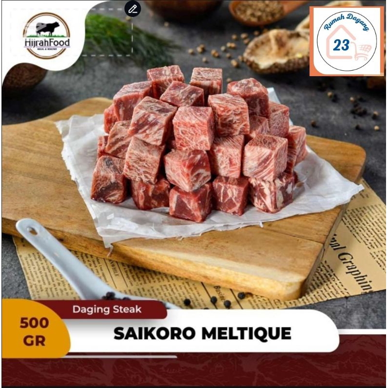 

Saikoro meltique beff 500gr hijrahfood