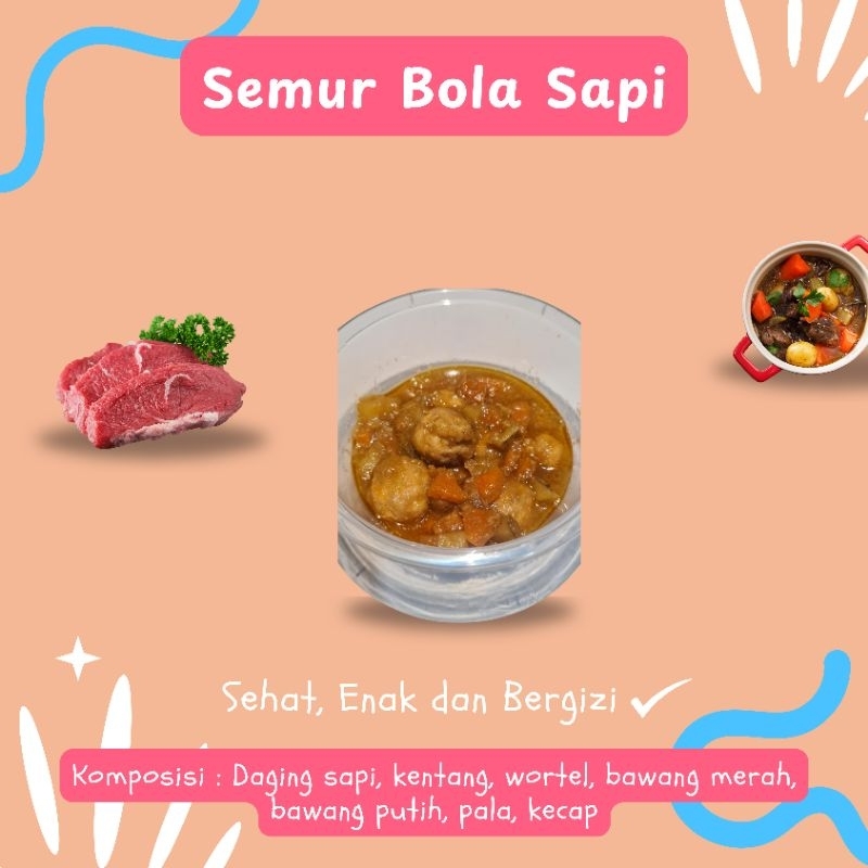 

PippoFoods - Semur bola sapi - Mpasi,makanan siap saji, Kidsmeal, bekal anak, non msg, lauk sehat