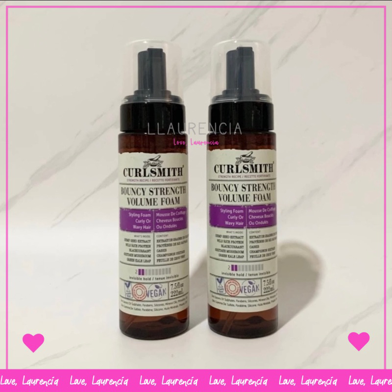 Curlsmith Bouncy Strength Volume Hair Foam / styling foam for curly hair