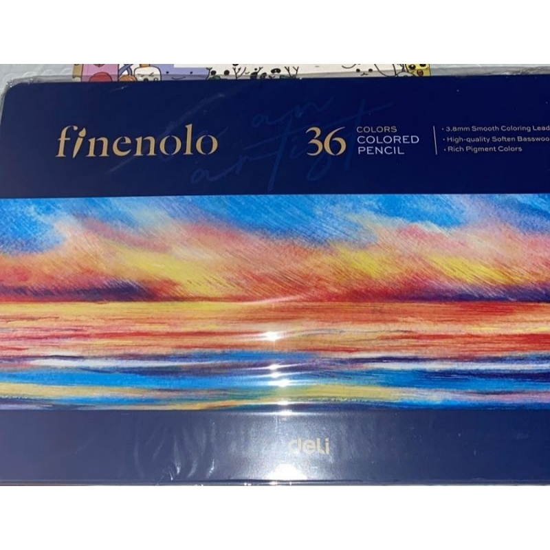 

Preloved pensil warna Deli Finenolo 36 warna