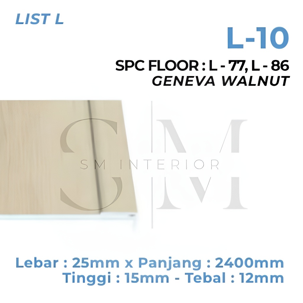 Lis Sudut Stepnosing PVC - Lis Siku Aksesoris Lantai Vinyl SPC Flooring
