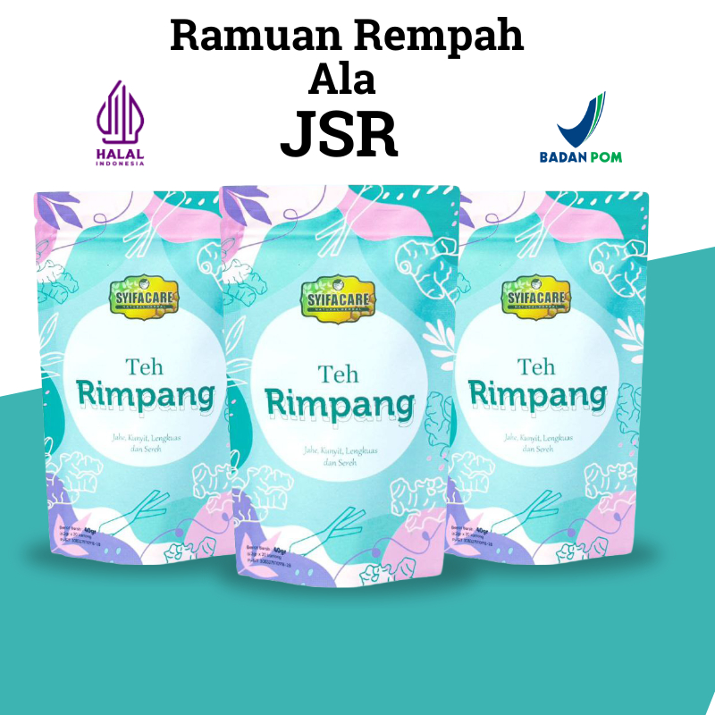 

Paket 3 POUCH Teh Celup Rimpang Syifacare Bahan Herbal Alami Menurunkan BB