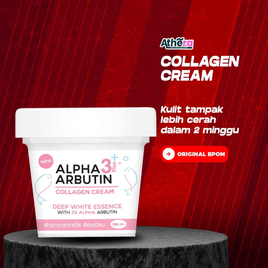 Precious Skin Alpha Arbutin Collagen Cream 50g - Krim Pemutih Wajah BPOM