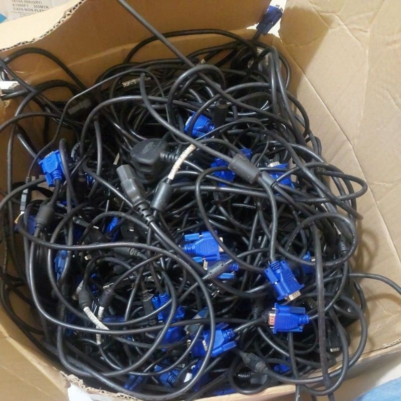 kabel vga ory bekas copotan komputer