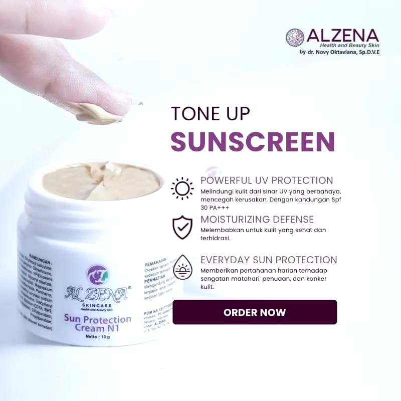 SUN PROTECTION CREAM N1 ALZENA SKINCARE HALAL&BPOM