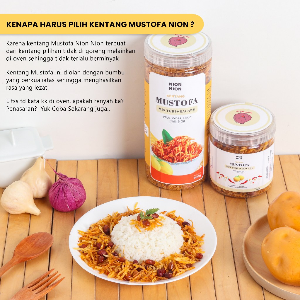 

Kentang Mustofa Mix Teri Kacang Pedas Gurih 500 Gram Kentang Goreng Mustofa Pedas Manis Balado -Nion