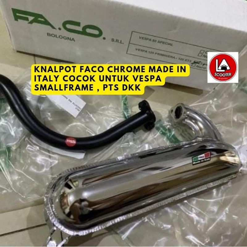 Knalpot Faco utk vespa Smallframe Pts dkk