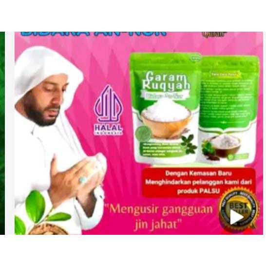 

Garam Asma RUQYAH Daun Bidara AN,NUR Media penangkal Jin dan Sihir.