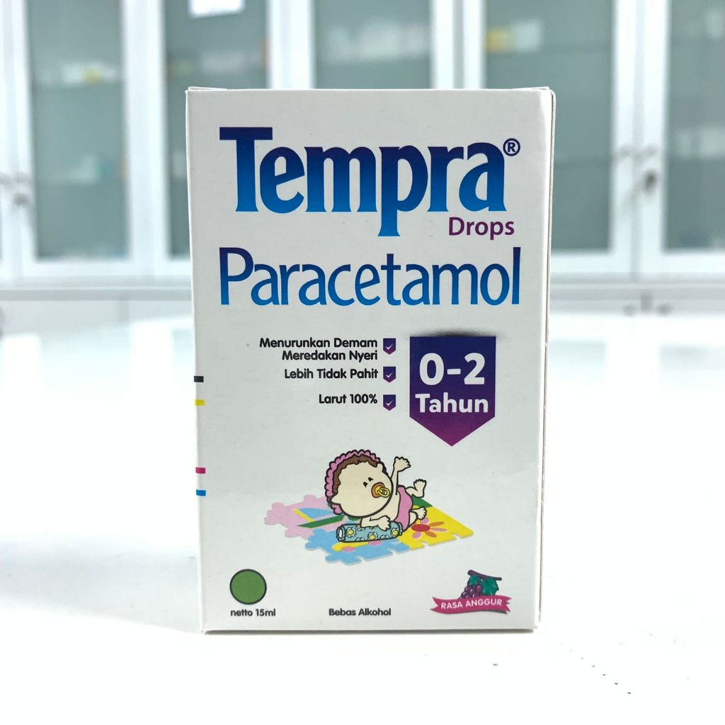 TEMPRA Drops 15 ml (Bayi 0-2 tahun) - Obat Demam/Panas/Nyeri Bayi
