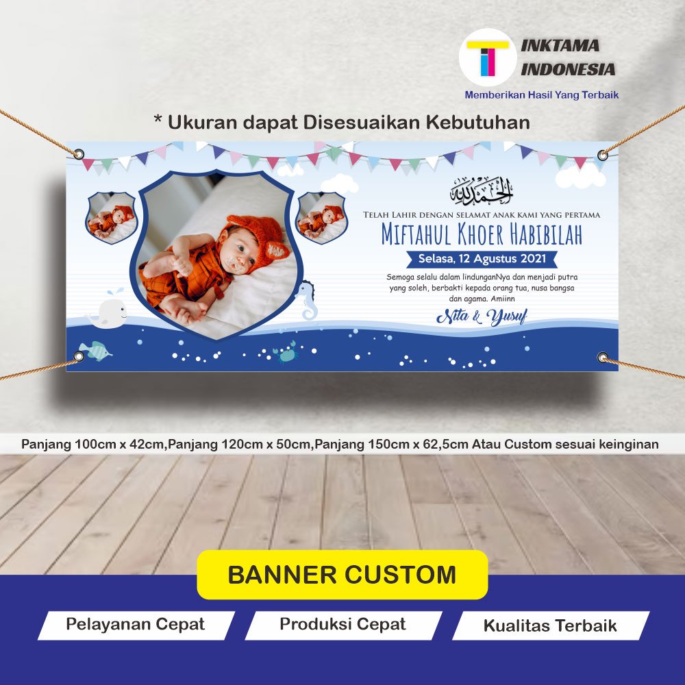 Cetak Spanduk Banner Custom Desain Tasyakuran Aqiqah 05